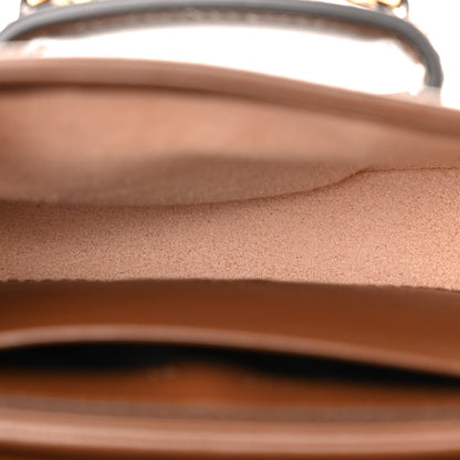 Gucci GG Supreme Monogram Azalea Calfskin Web Horsebit 1955 Wallet On Strap Beige Ebony Brown Sugar 5 of 9