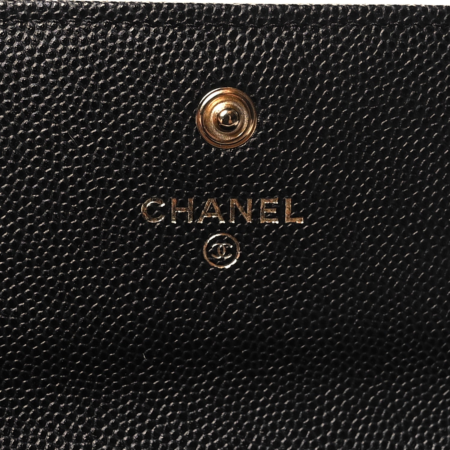 Chanel Caviar Quilted Large Boy Gusset Flap Wallet Black 6 of 9