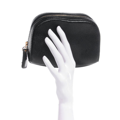 Chanel Grained Calfskin Vanity Cosmetic Case Black 2 of 7