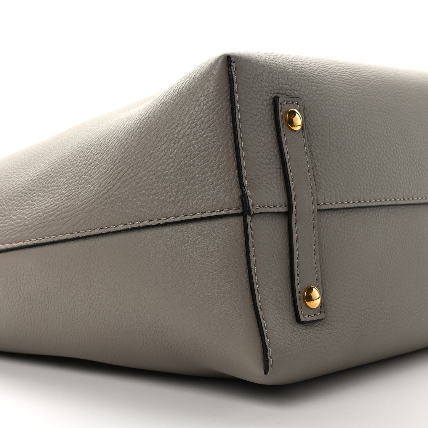 Soft Grain Calfskin Medium Belt Bag Mineral Grey