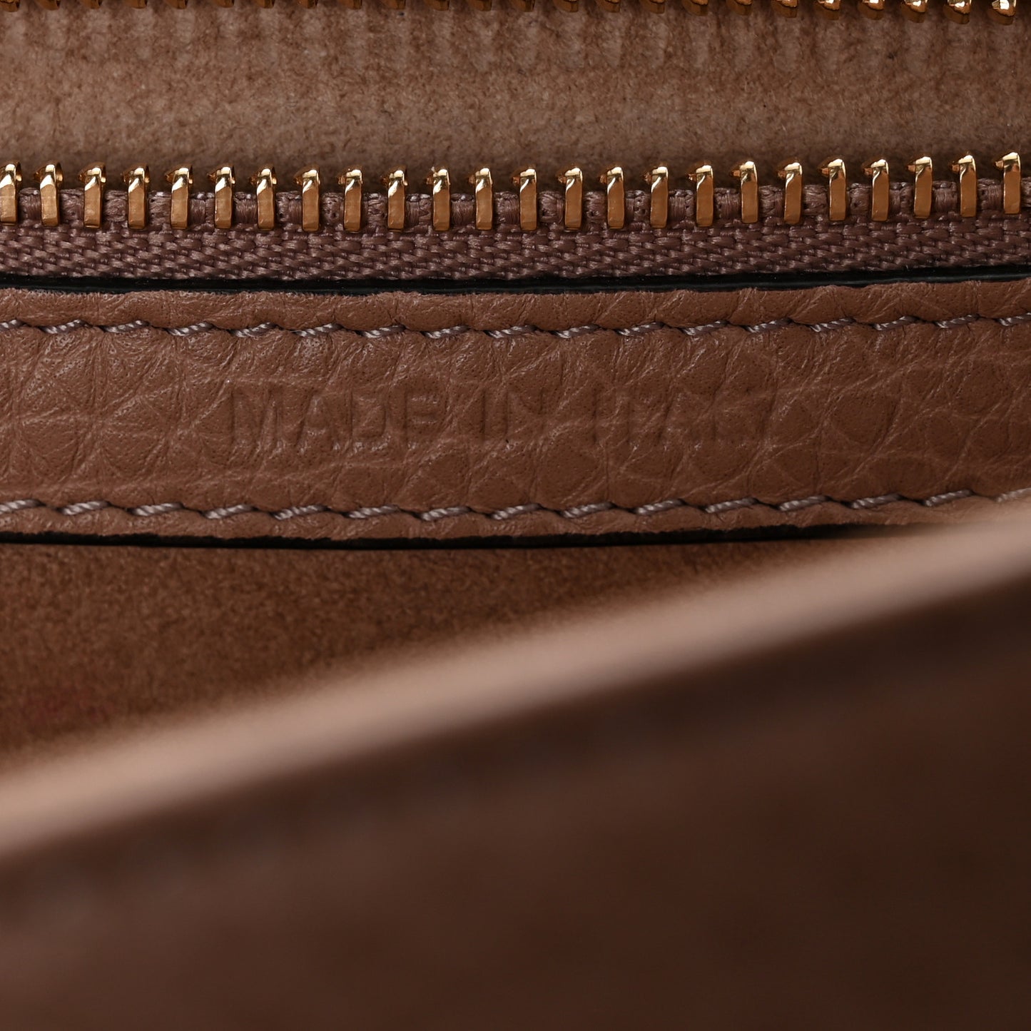 Grained Calfskin Small Diorama Flap Bag Taupe