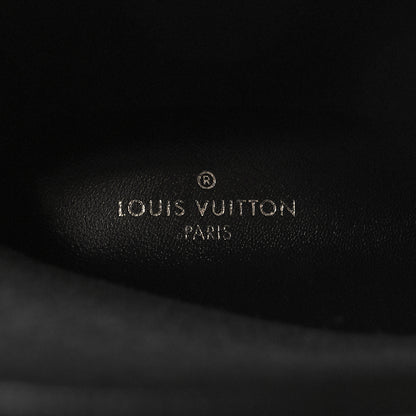 Louis Vuitton Rubber Embossed Monogram Drops Flat Half Boots 40 Black 7 of 7