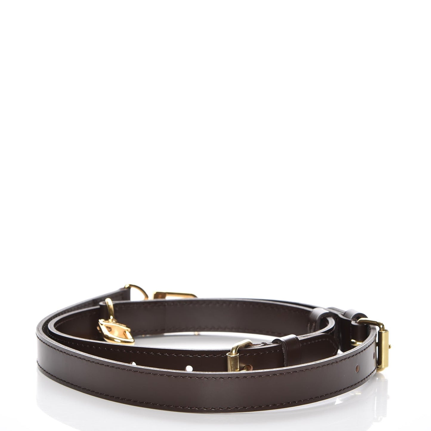 Calfskin Adjustable Speedy Bandouliere Shoulder Strap Brown