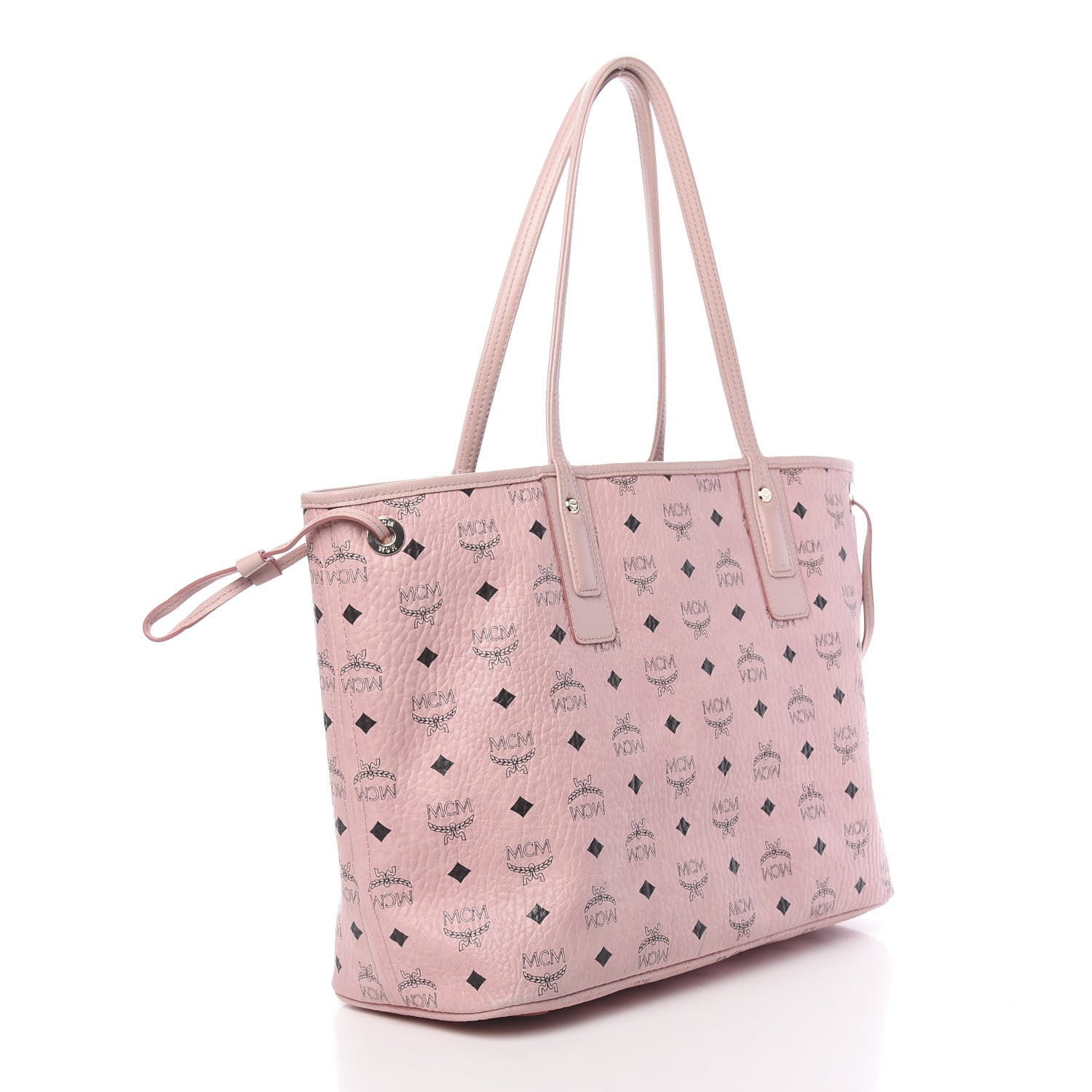 MCM Visetos Medium Liz Reversible Shopper Tote Soft Pink 4 of 25