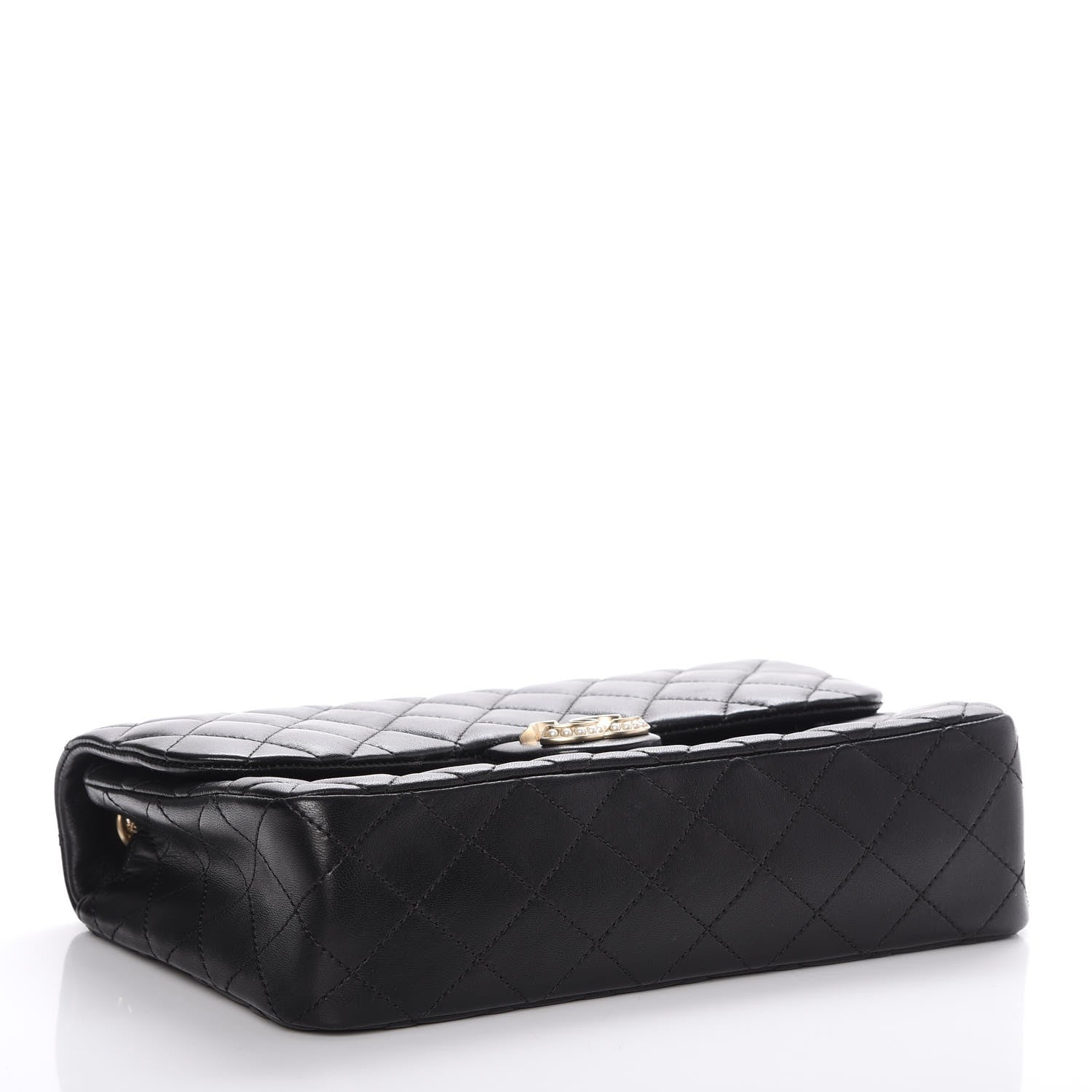 Chanel Lambskin Quilted Medium Westminster Pearl Flap Black 4 of 8