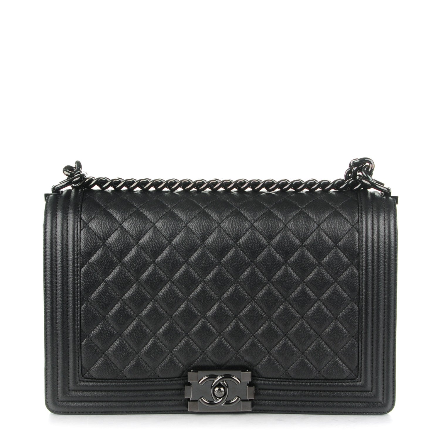Chanel Caviar Quilted New Medium Boy Flap So Black 1 of 8