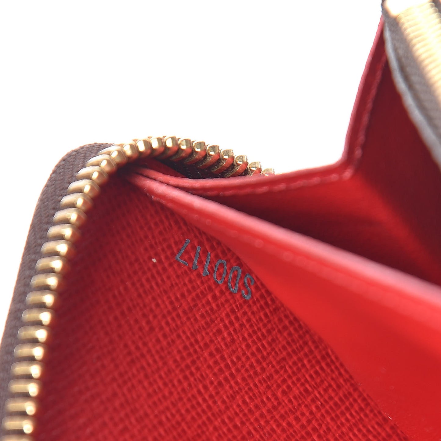 Damier Ebene Clemence Wallet Cherry