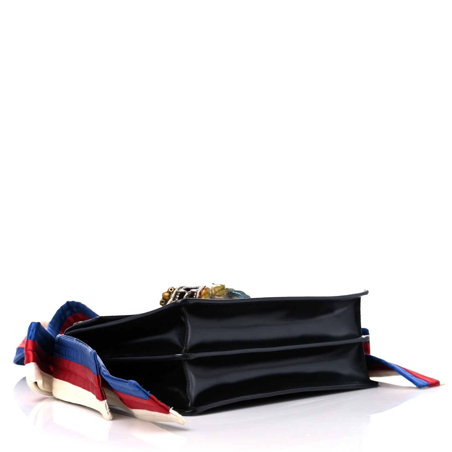 Calfskin Naga Dragon Small Shoulder Bag Black