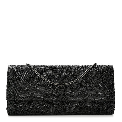 Judith Leiber Swarovski Crystal Perry Flap Clutch Black 2 of 11