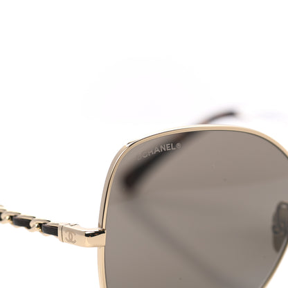 Chanel Metal Square Frame Chain Sunglasses 4274-Q Brown 8 of 8