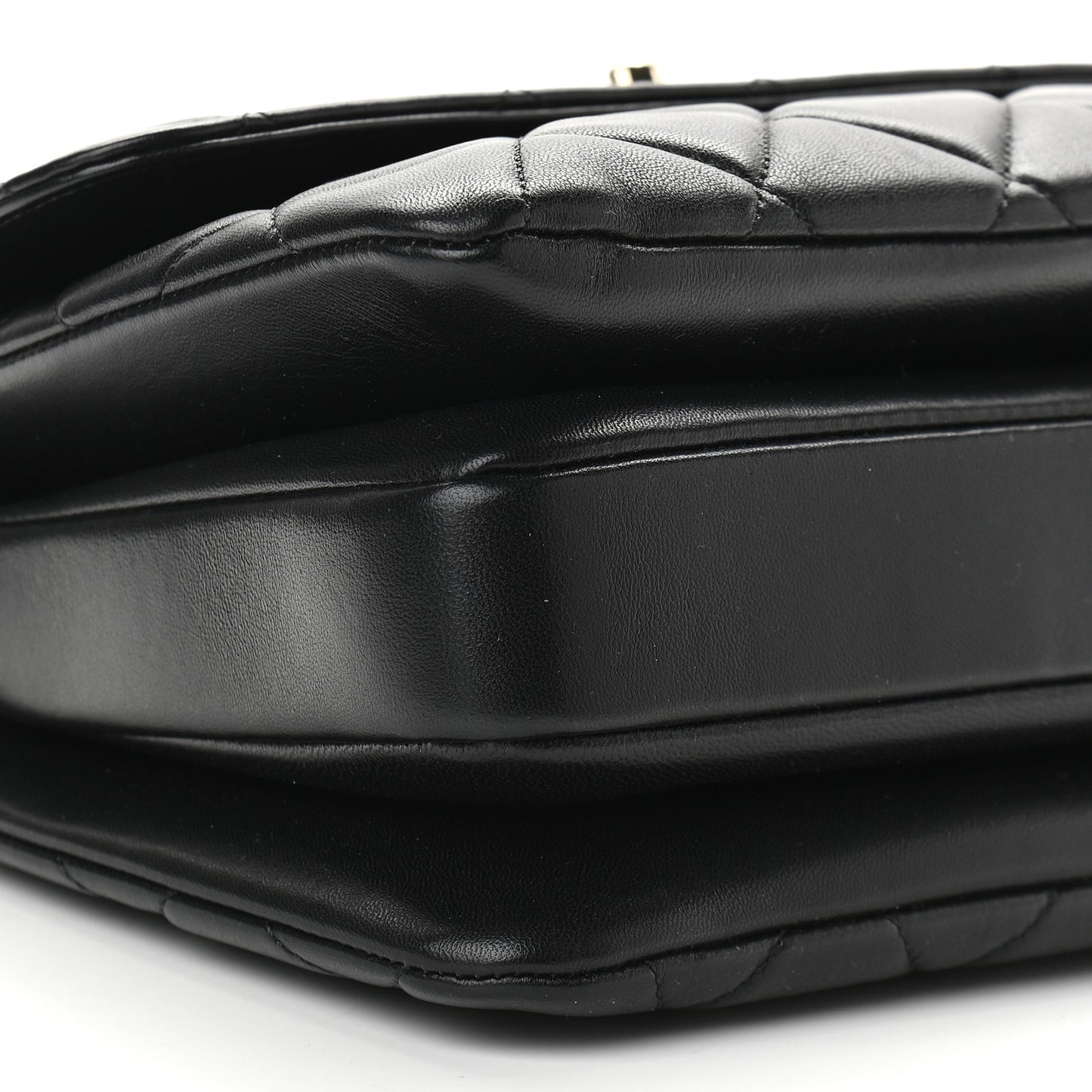 Lambskin Quilted Small Trendy CC Dual Handle Flap Bag Black