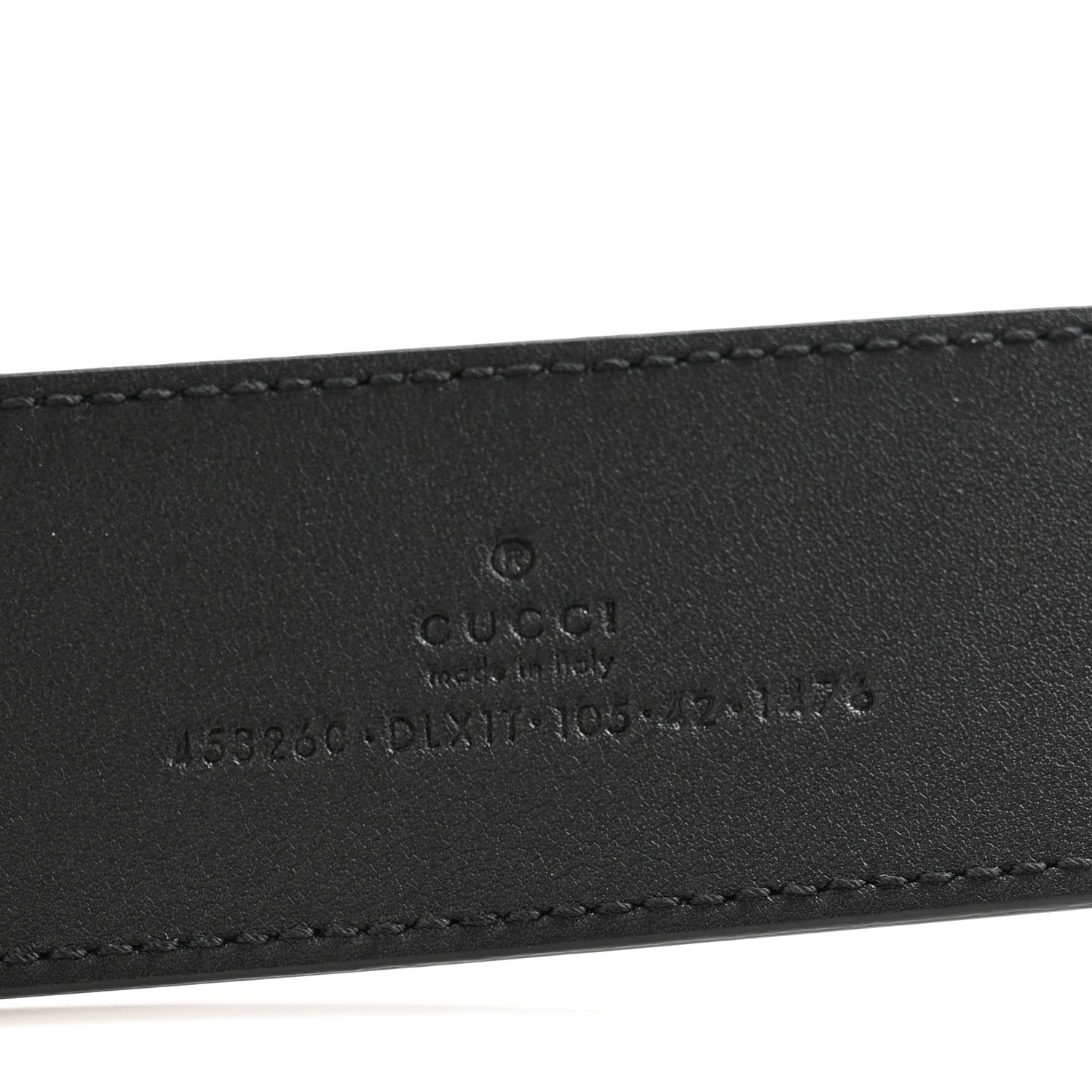 Gucci Moon Calfskin Pearl Double G 40mm Belt 105 42 Black Cream 5 of 5