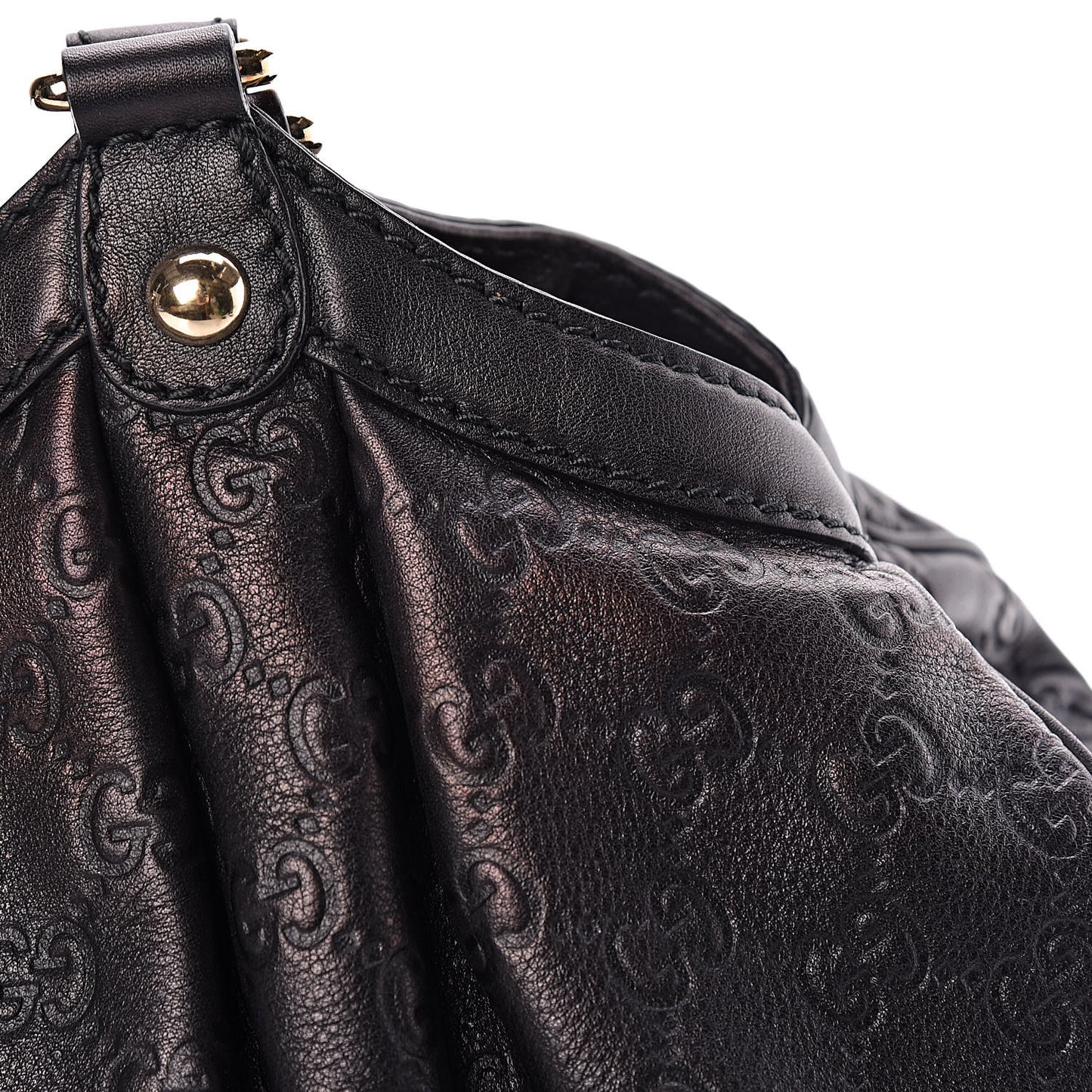 Guccissima Medium Sukey Tote Black