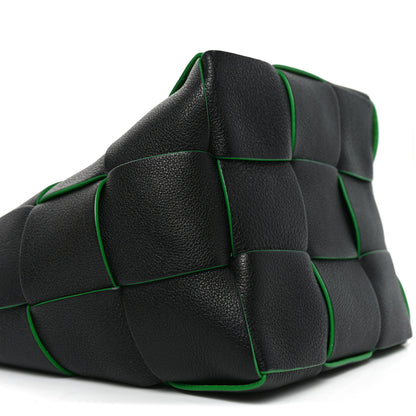 Bottega Veneta Nappa Maxi Intrecciato Mini Cassette Bucket Bag Black Parakeet 8 of 9