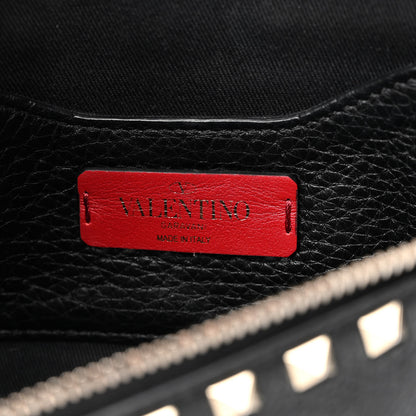 Valentino Garavani Grainy Calfskin Rockstud Belt Bag Black 6 of 13