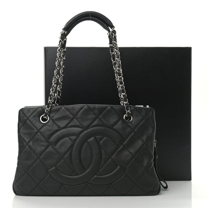 Chanel Caviar Quilted CC Timeless Soft Tote Black 11 of 11