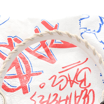 Balenciaga Agneau Graffiti All Over Classic Hardware City White Bleu Rouge 11 of 13