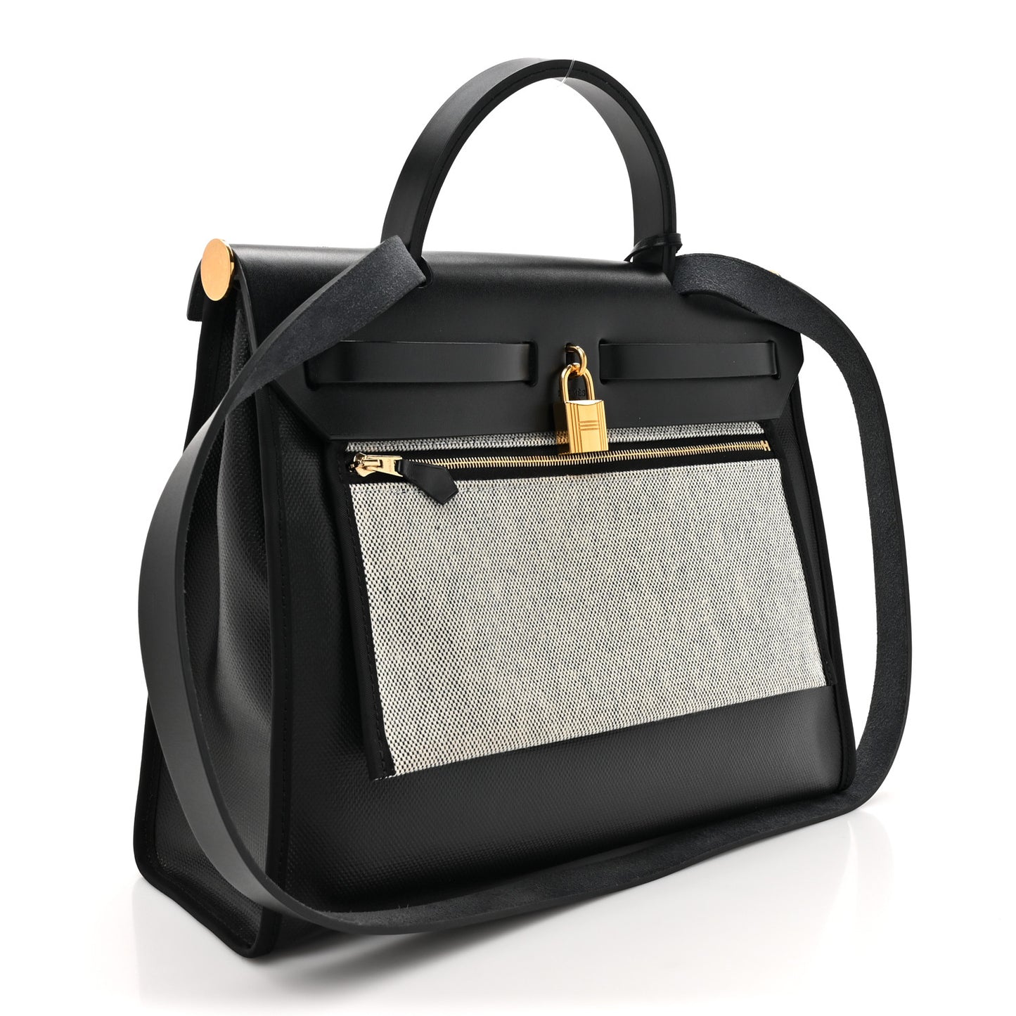 Toile H Berline Vache Hunter Herbag Zip PM 31 Black Ecru