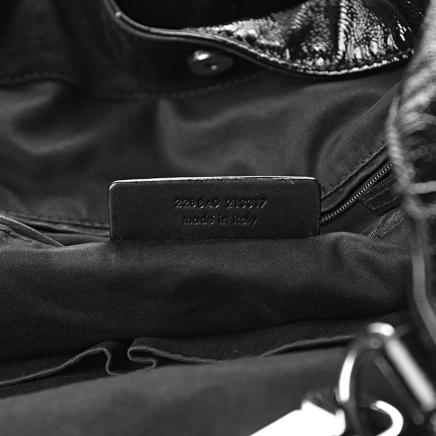 Saint Laurent Patent Large Roady Hobo Black 7 of 13