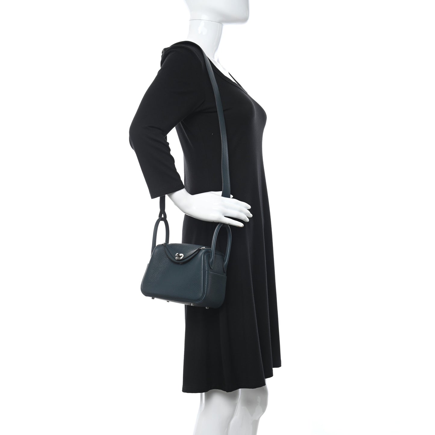 Taurillon Clemence Mini Lindy 20 Vert Cypress