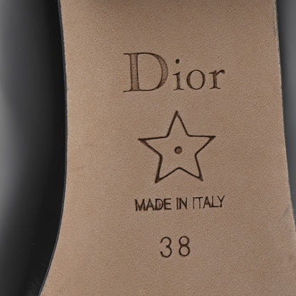 Christian Dior Brushed Calfskin Uniform 30mm Pumps 38 Black 8 of 9