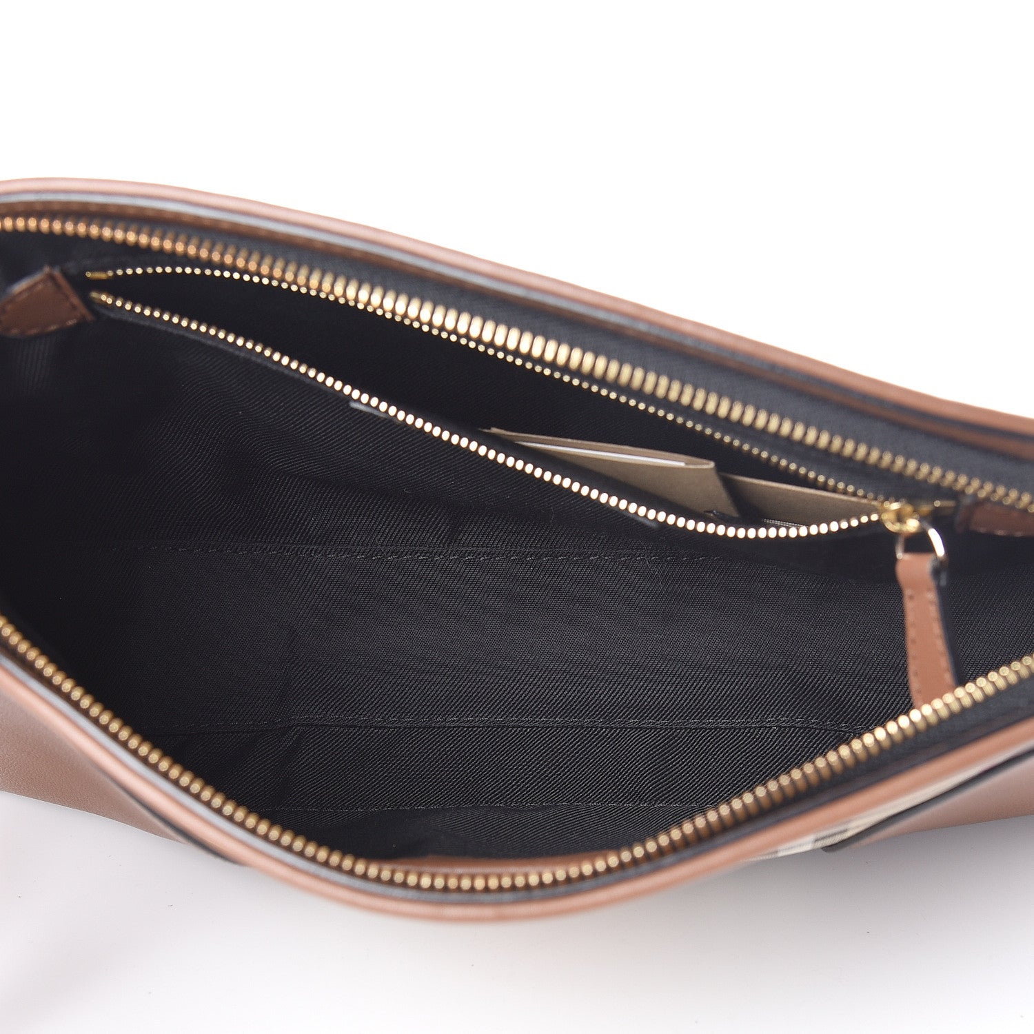 Burberry Horseferry Check Small Chichester Crossbody Clutch Bag Honey Tan 5 of 14
