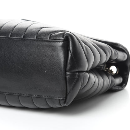 Saint Laurent Calfskin Y Quilted Monogram Medium Loulou Chain Satchel Black 11 of 17