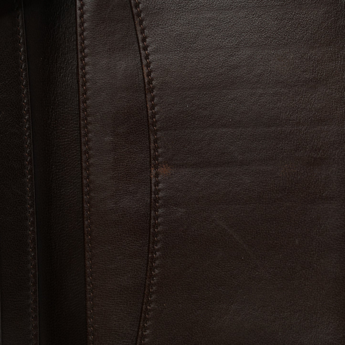 Lambskin Quilted Yen Wallet Dark Brown