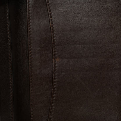 Chanel Lambskin Quilted Yen Wallet Dark Brown 8 of 8