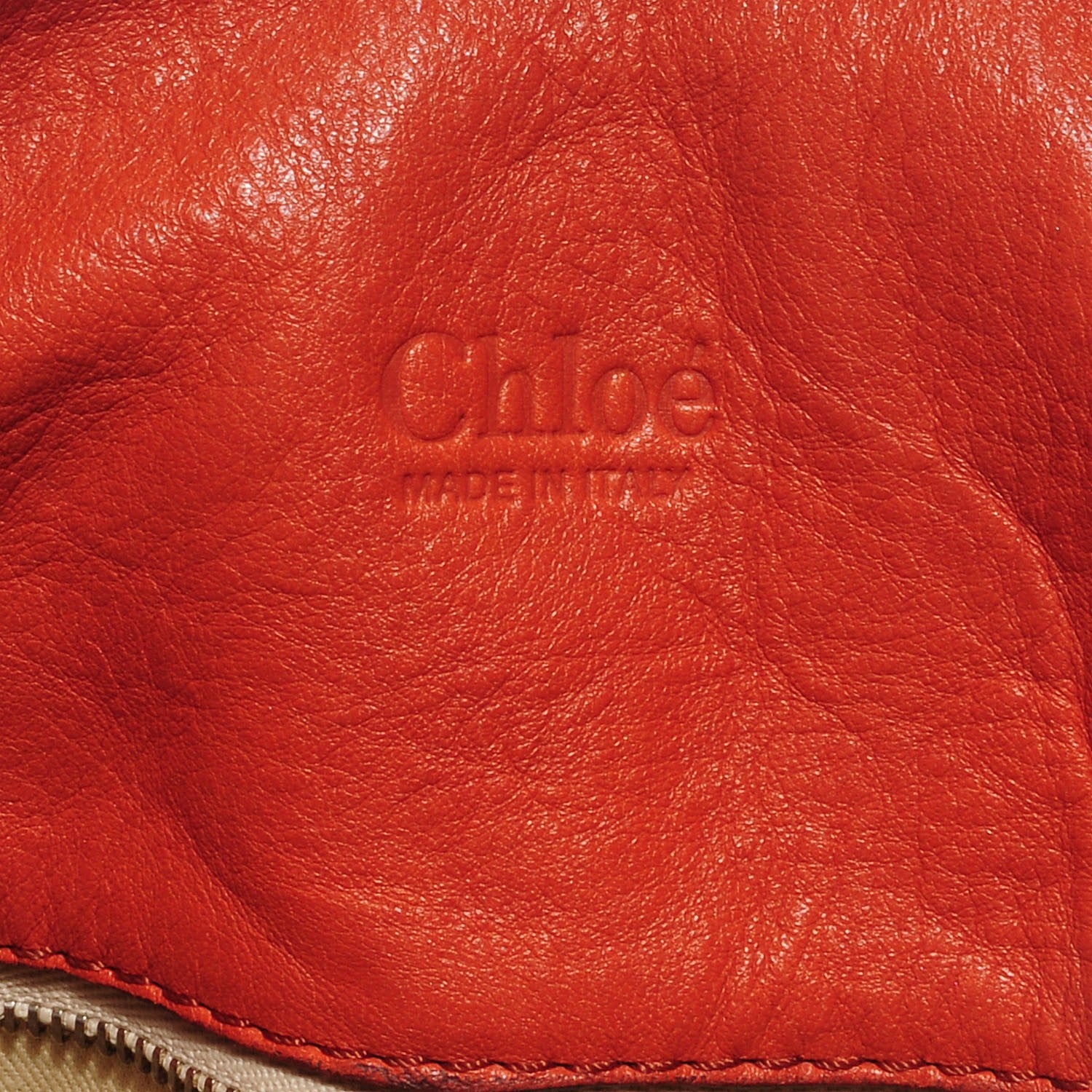 Chloe Leather Paddington Tote Orange 6 of 10