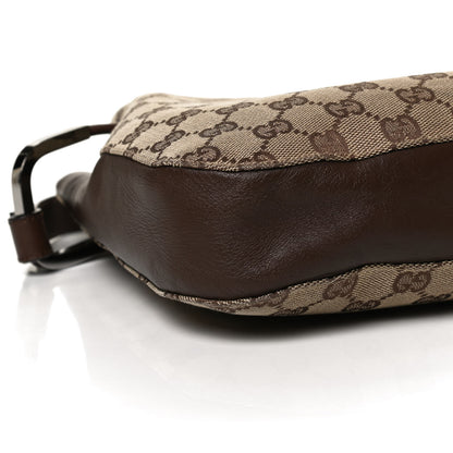 Gucci Monogram Small Drawstring Shoulder Bag Dark Brown 10 of 11