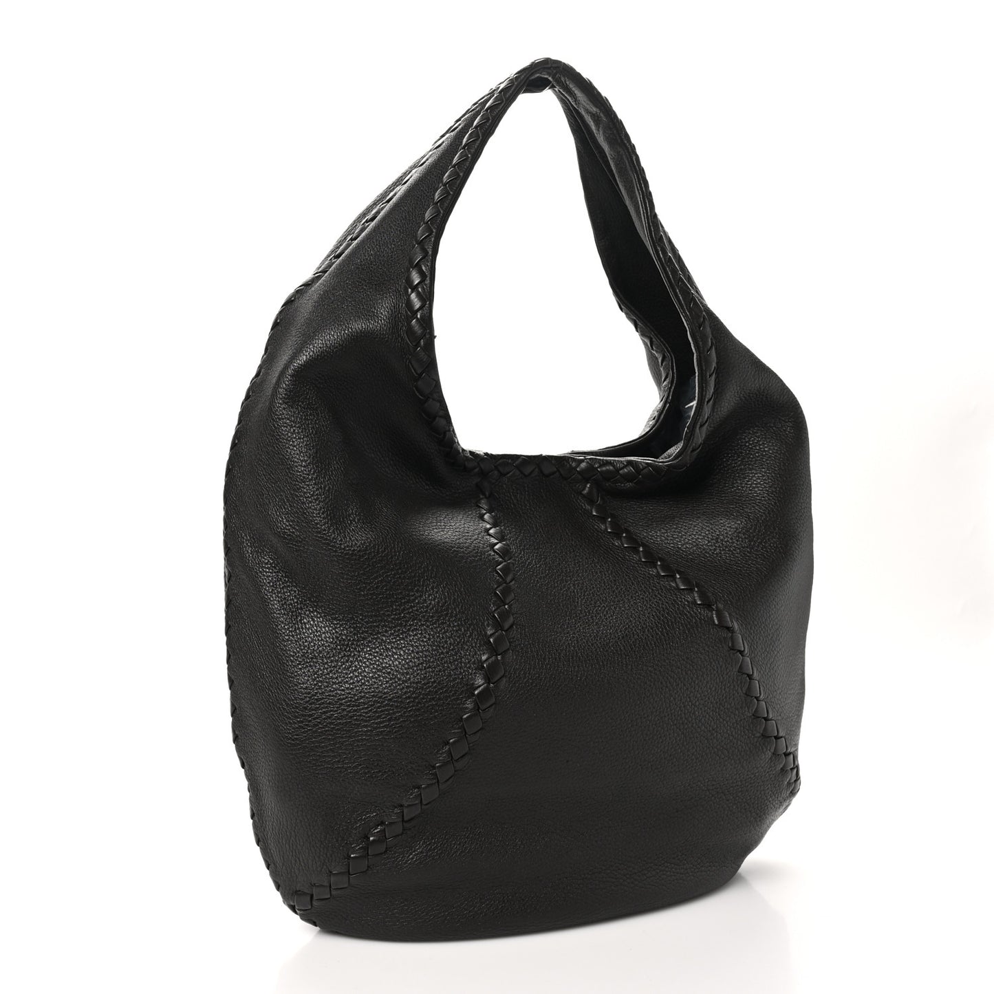 Cervo Deerskin Large Hobo Ebano