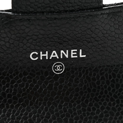 Chanel Caviar Quilted Flap Card Holder Black 7 of 9