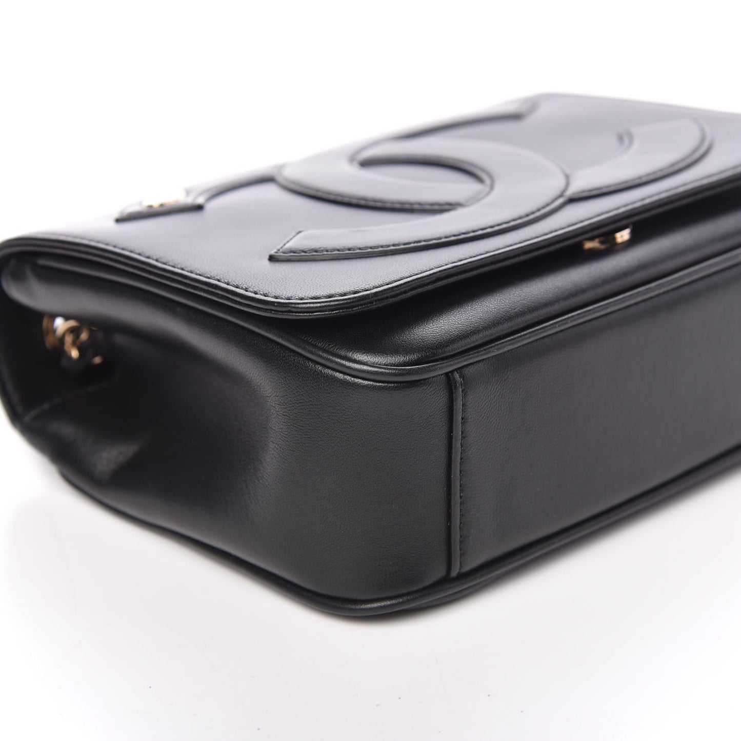 Lambskin CC Mania Flap Bag Black