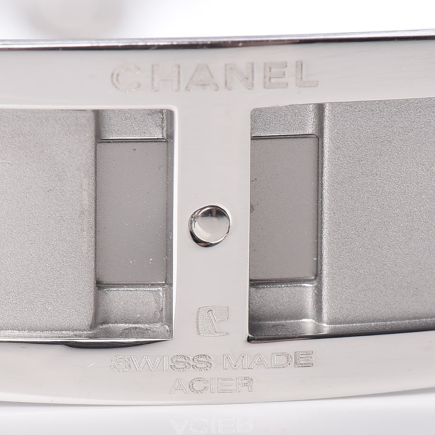 Chanel Stainless Steel Ceramic Diamond 33mm J12 Quartz Watch White 8 of 8