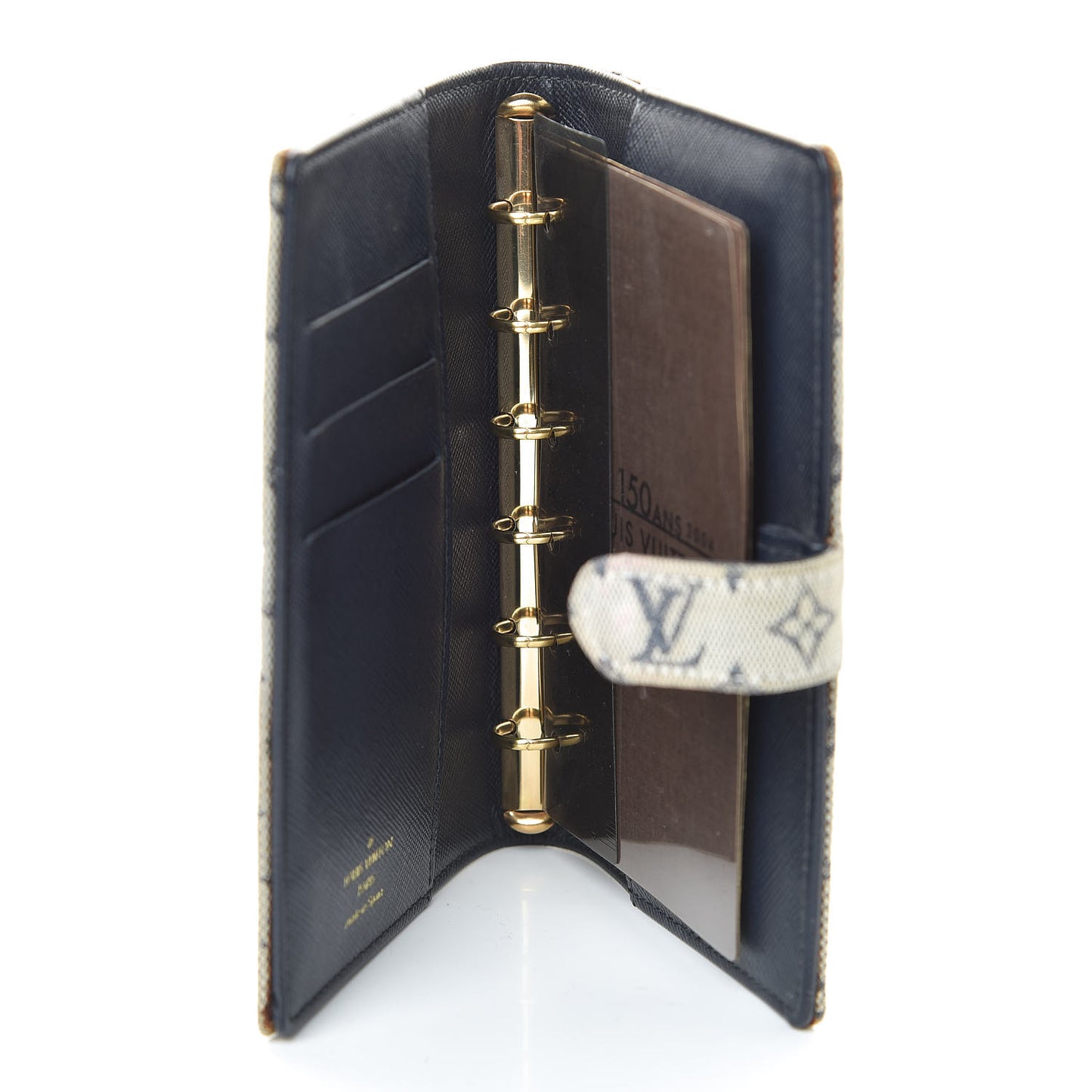 Mini Lin Small Ring Agenda Cover Blue
