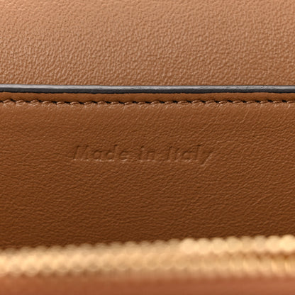 Celine Shiny Smooth Calfskin Medium Frame Shoulder Bag Tan Optic White 7 of 10