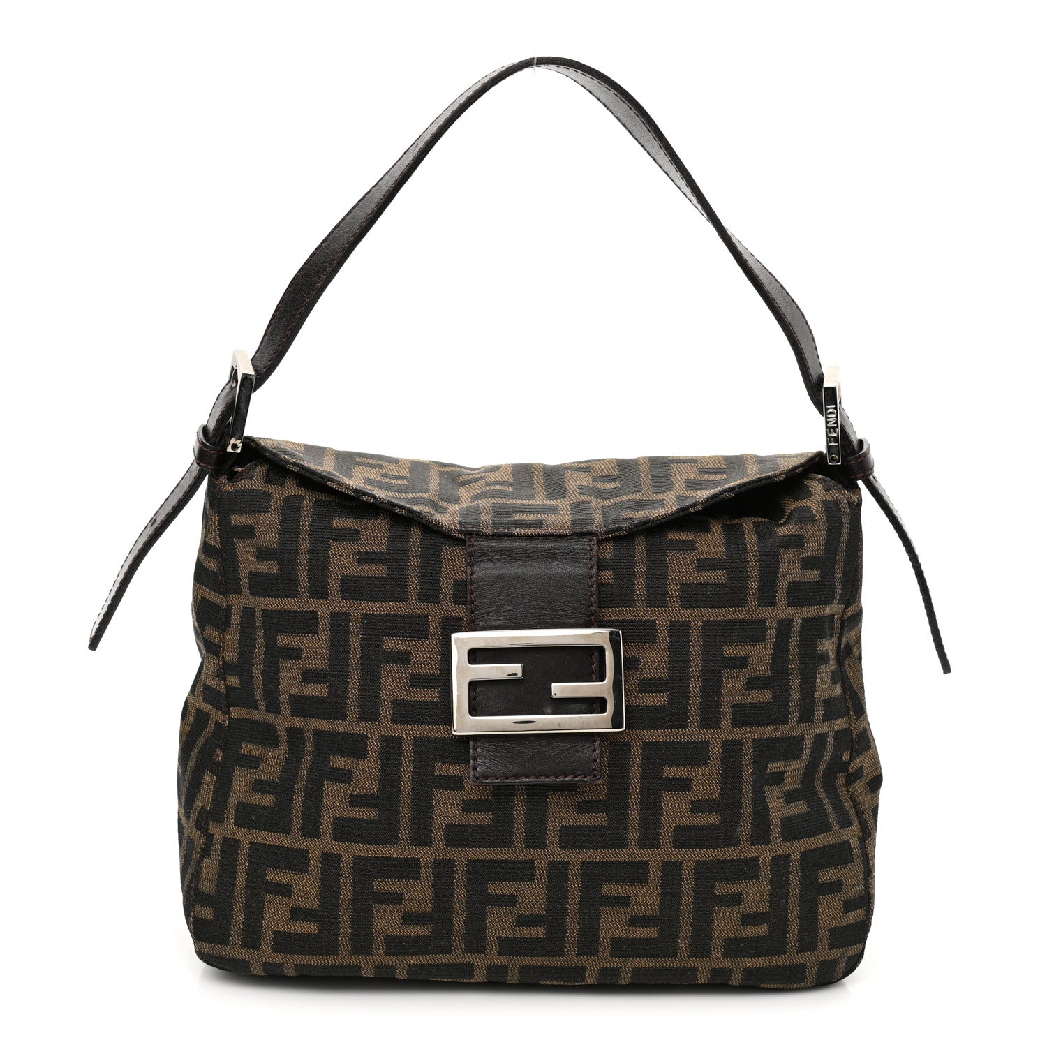 Fendi Zucca Shoulder Bag Brown 1 of 11