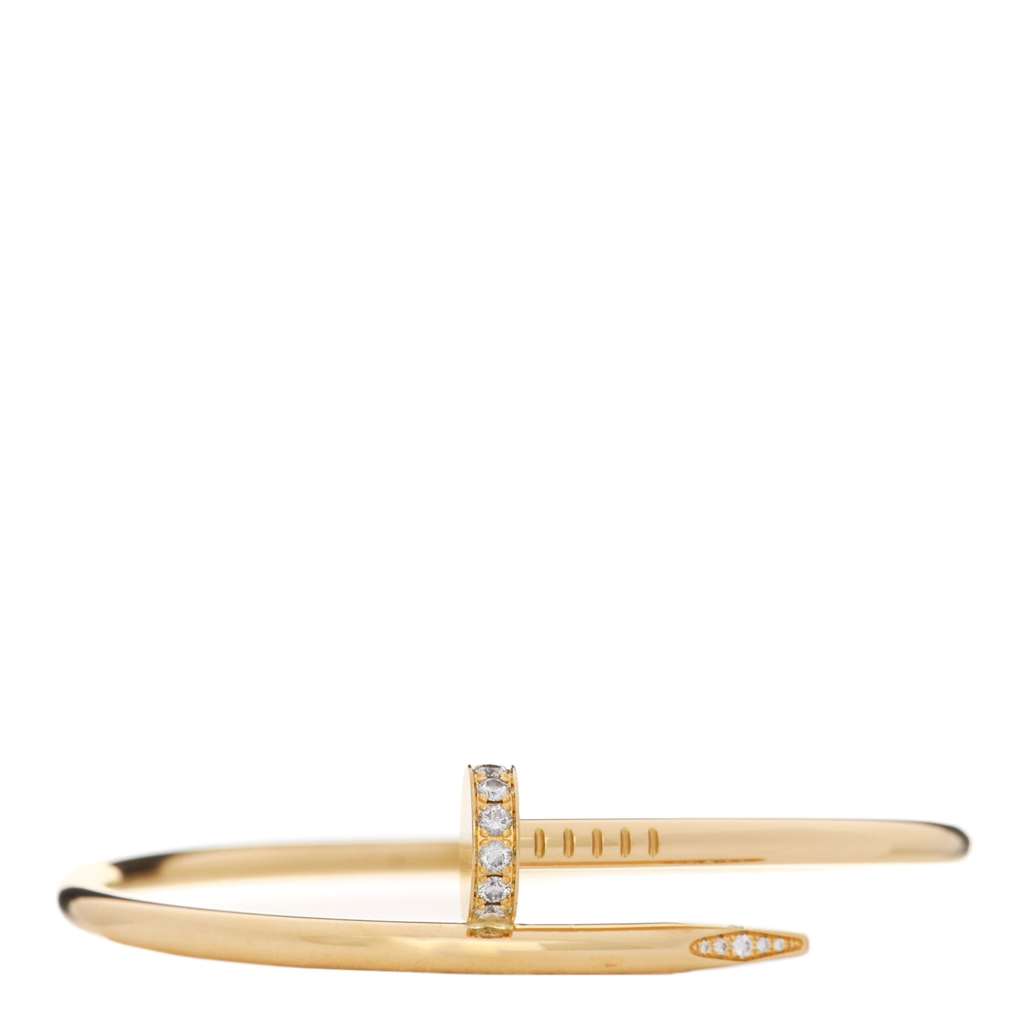 18K Yellow Gold Diamond Juste Un Clou Bracelet 17
