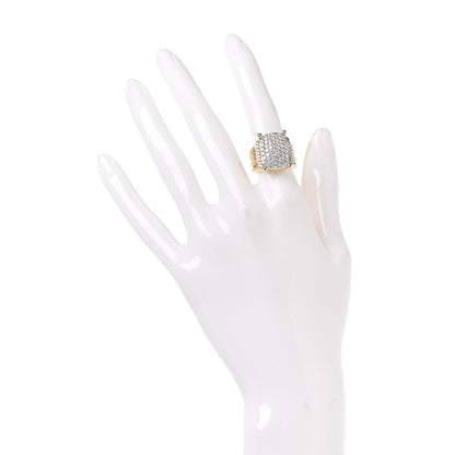 David Yurman 18K Yellow Gold Diamond 16mm Wheaton Ring 49 4.75 2 of 5
