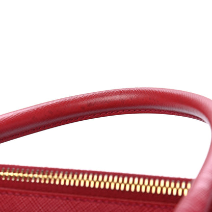 Prada Saffiano Medium Galleria Double Zip Tote Fuoco 12 of 12