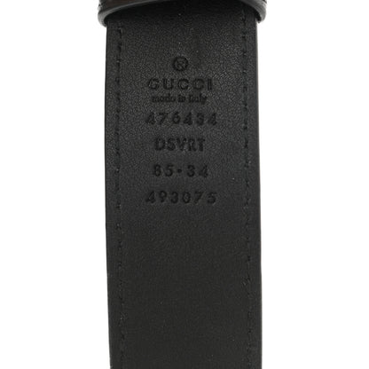 Gucci Calfskin Matelasse GG Marmont Belt Bag 85 34 Black 10 of 20
