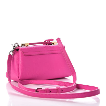 Balenciaga Grained Calfskin Le Dix Nano Soft Cartable Rose Fluo 3 of 7
