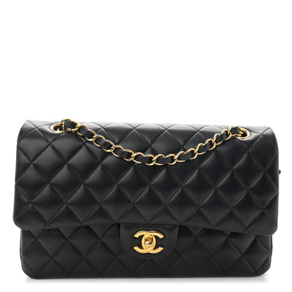 Chanel Lambskin Quilted Medium Double Flap Black 1 of 11