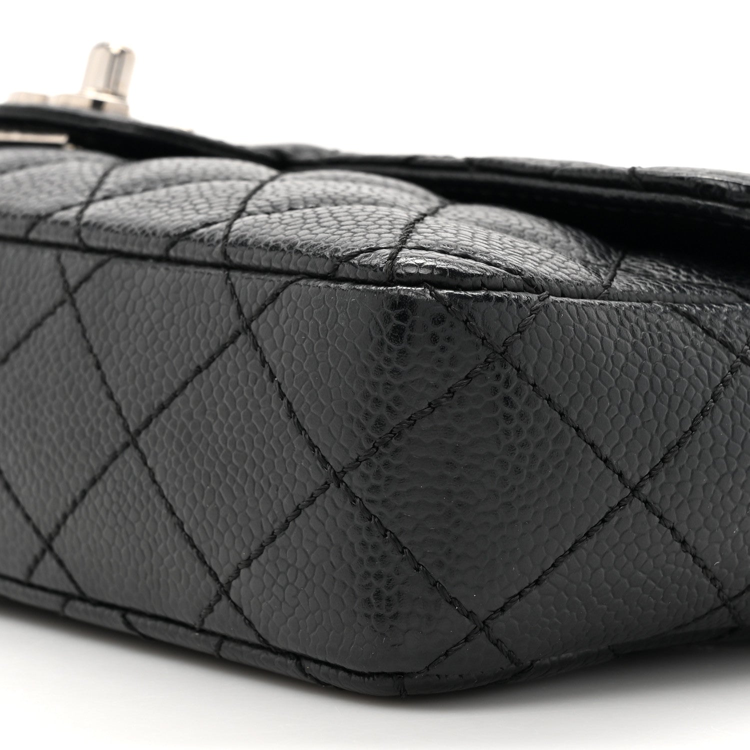 Chanel Caviar Quilted East West Flap Black 9 of 12