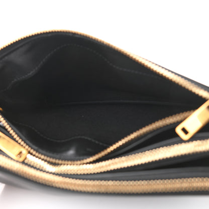 Celine Lambskin Small Trio Crossbody Bag Black 5 of 13