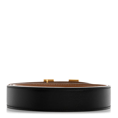 Hermes Box Togo 32mm H Belt 110 44 Black Gold 2 of 6