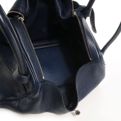 Hermes Taurillon Clemence Lindy 34 Bleu Abysse 10 of 10