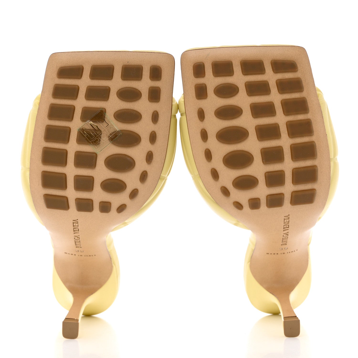 Bottega Veneta Nappa Quilted Rubber Lido Mule Sandals 39 Moon Beam 5 of 9