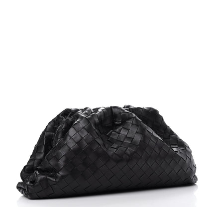Bottega Veneta Nappa Maxi Intreccio The Pouch Oversized Clutch Black 3 of 10